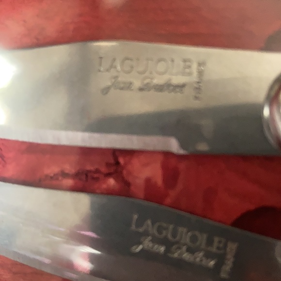 Vintage Jean Dubost Laguiole 5 piece cheese set - Picture 2 of 6